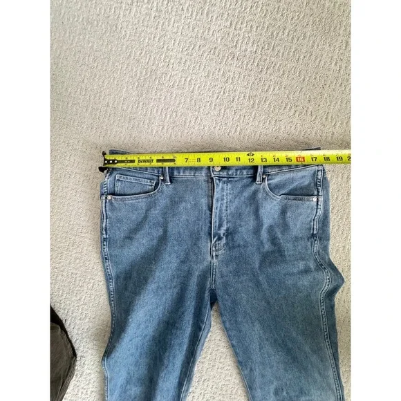 White House Black Market High Rise Straight Sculpt‎ Denim Jeans Women's Size 12 - Picture 5 of 8